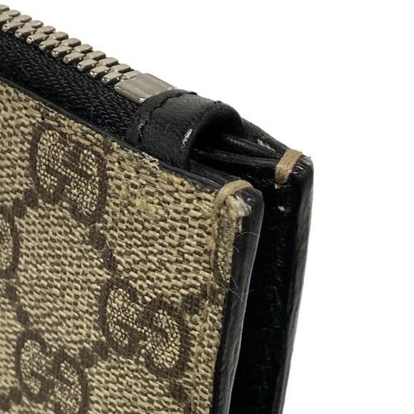 Auth GUCCI GG Plus / GG Supreme / Shelly 433665 Beige Dark Brown Multi PVC - Picture 13 of 16